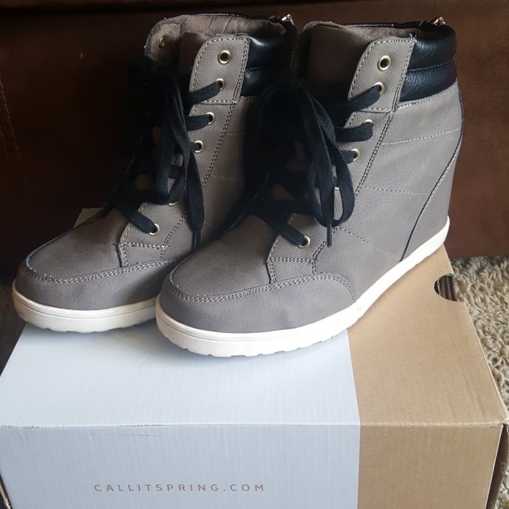 Gray Booties